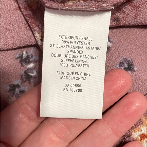 Reitmans Mauve Floral Blouse - Picture 5 of 7